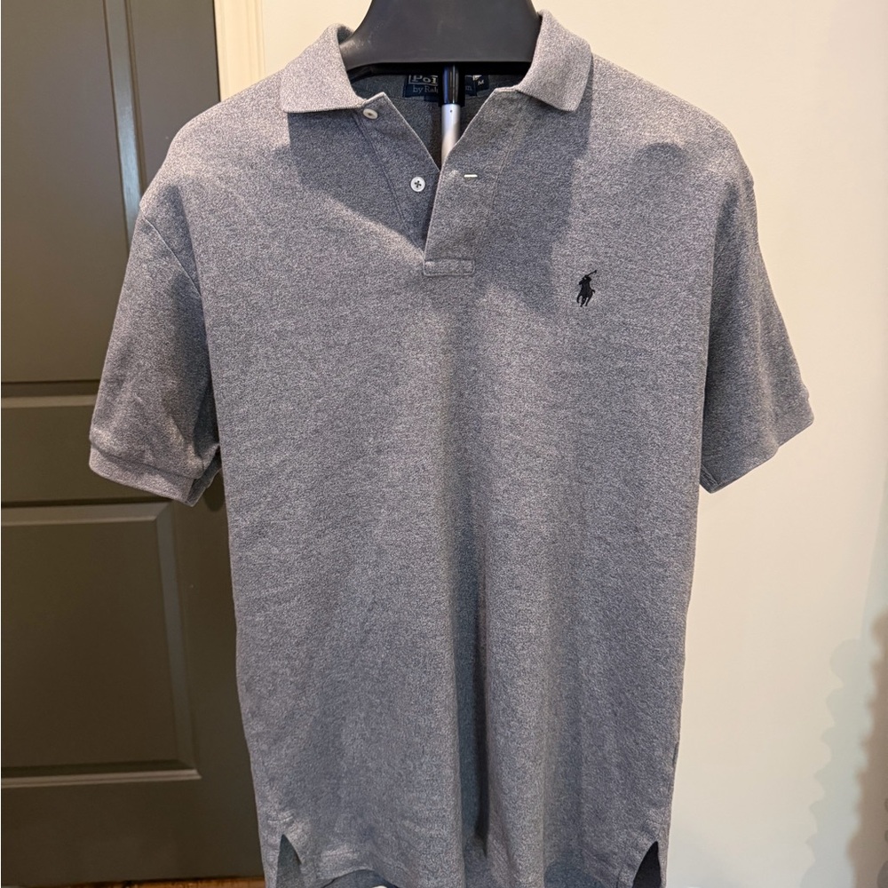 Ralph Lauren Men's Heather Gray Polo Shirt Size Medium